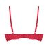Rose padded push-up bra, Red