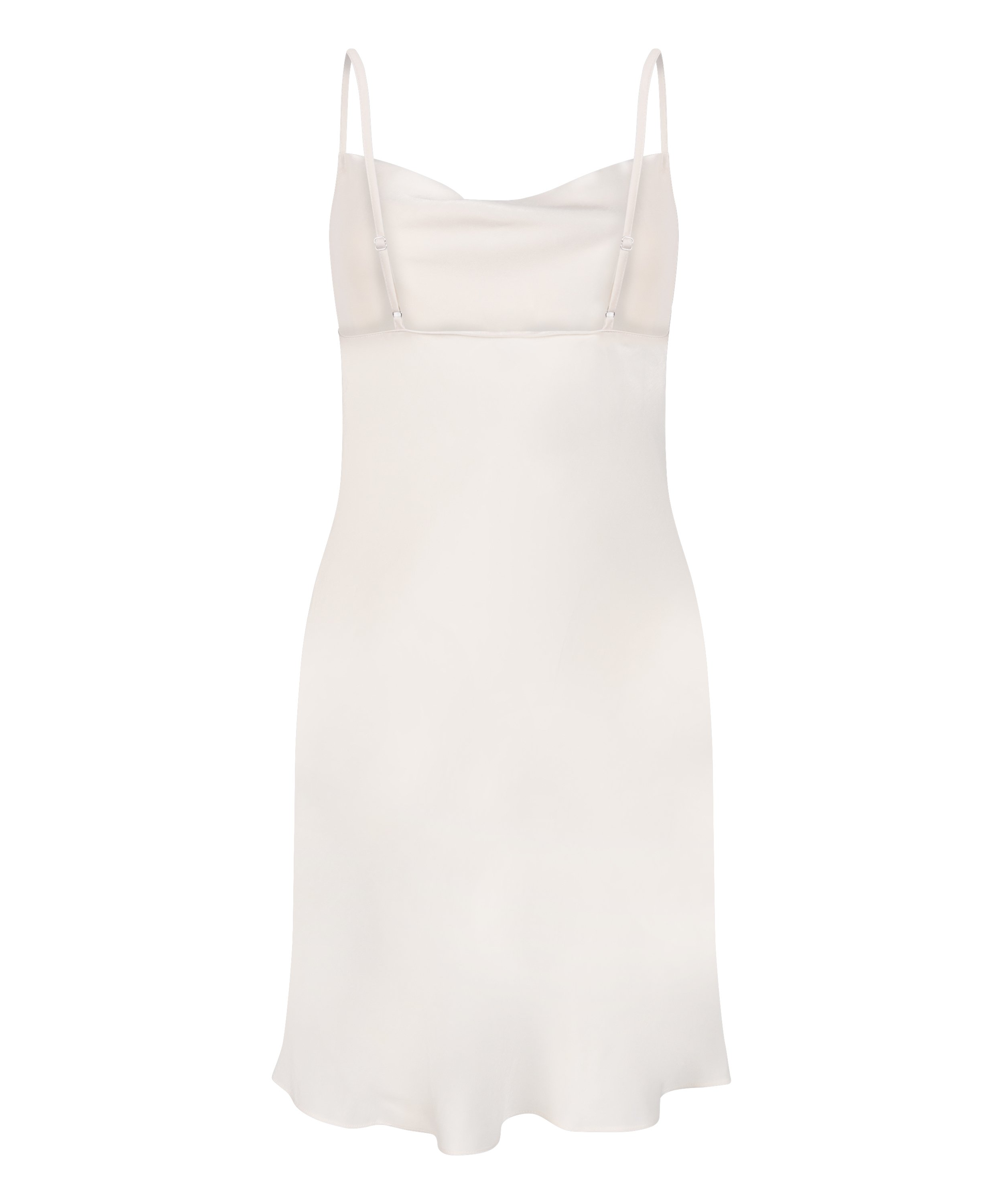 Slipdress Satin Minimal, White, main