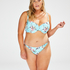 Bea padded underwired bikini top, Blue