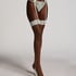 Stocking 15 Denier Fancy Lace Top, Green