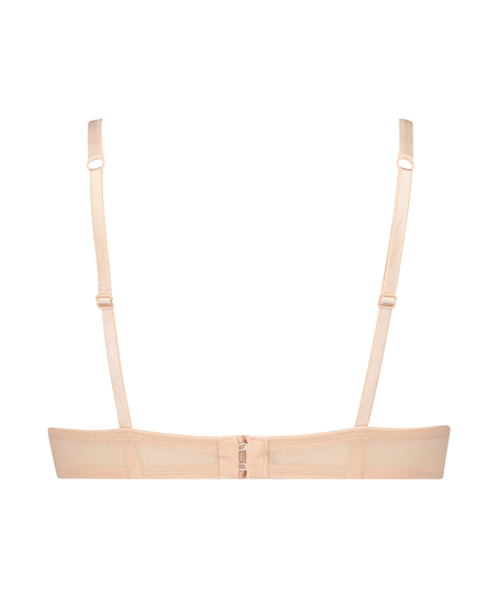 Yves padded underwired push-up bra, Beige