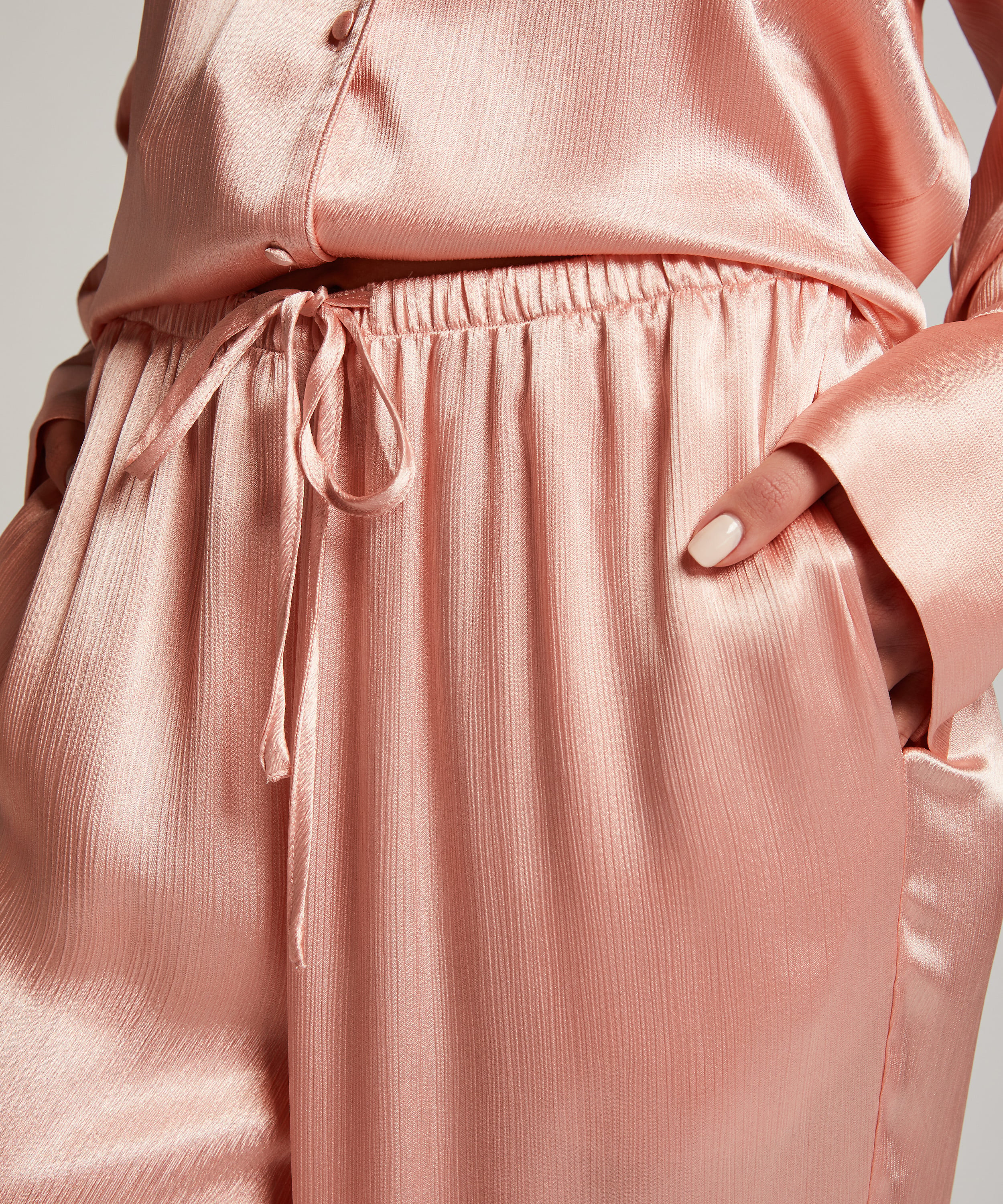 Satin Trousers, Pink, main