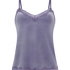 Velours Lace Cami Top, Purple