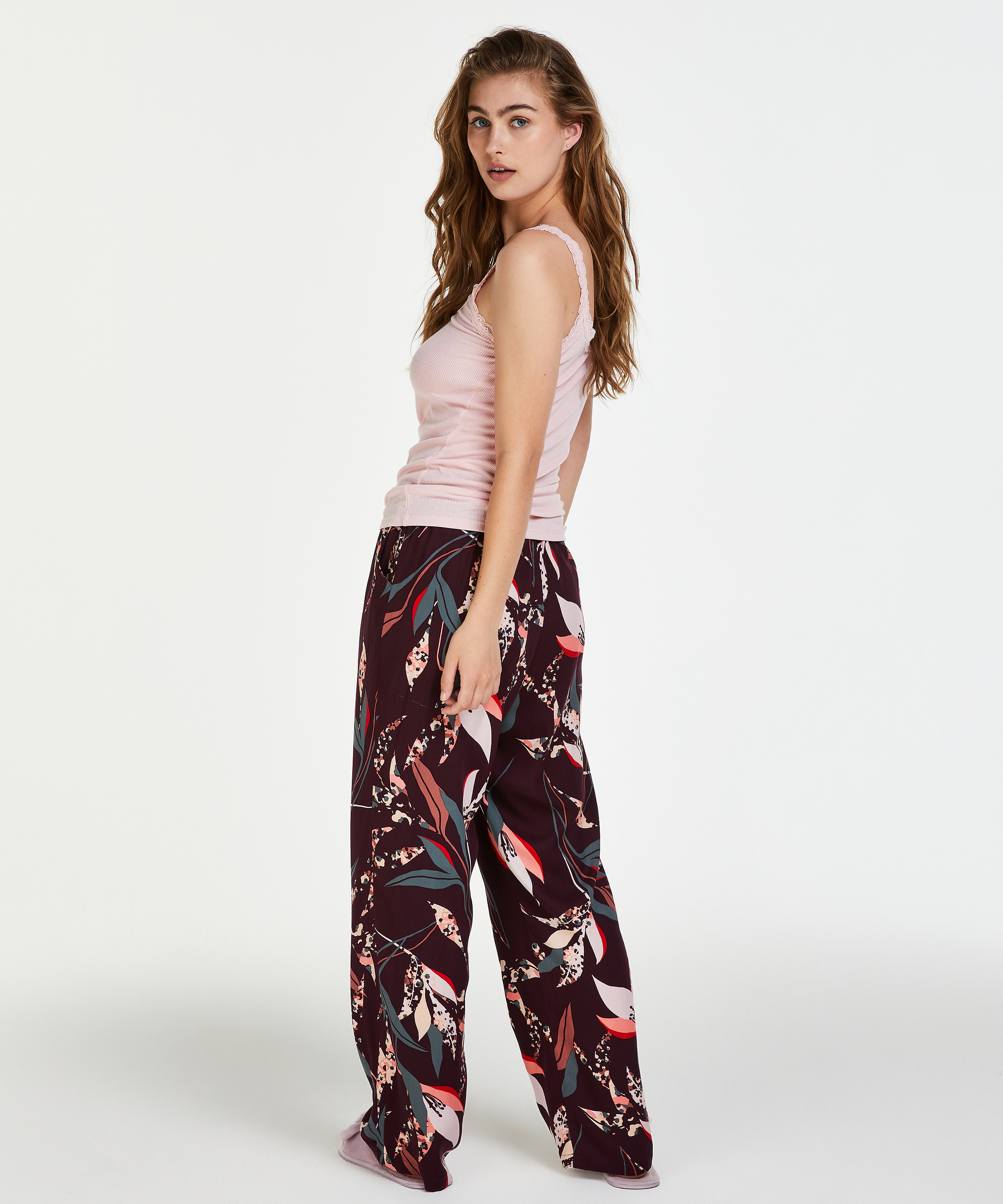 Petite Woven Pyjama Bottoms, Red, main