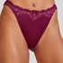 Lace & Shine Thong, Purple