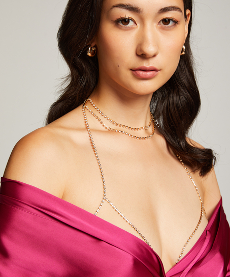 Harness body chain, Yellow