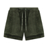Velvet shorts, Green