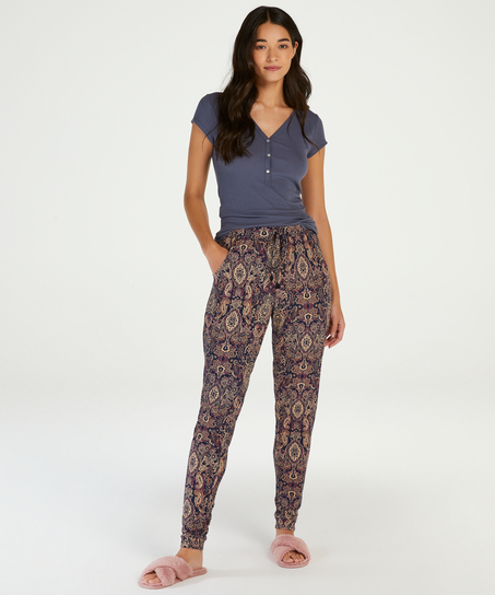 Multi Paisley Petite Pyjama pants, Blue