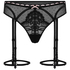 Dorothy Suspenderbelt Thong, Black