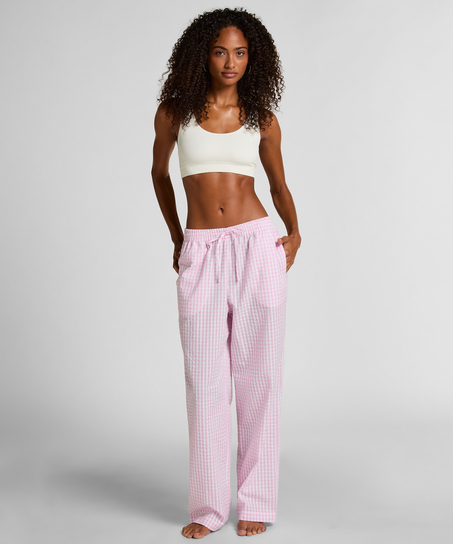 Cotton Pyjama Pants, Pink