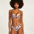 Hawaii Padded Push-Up Bikini-Top, White