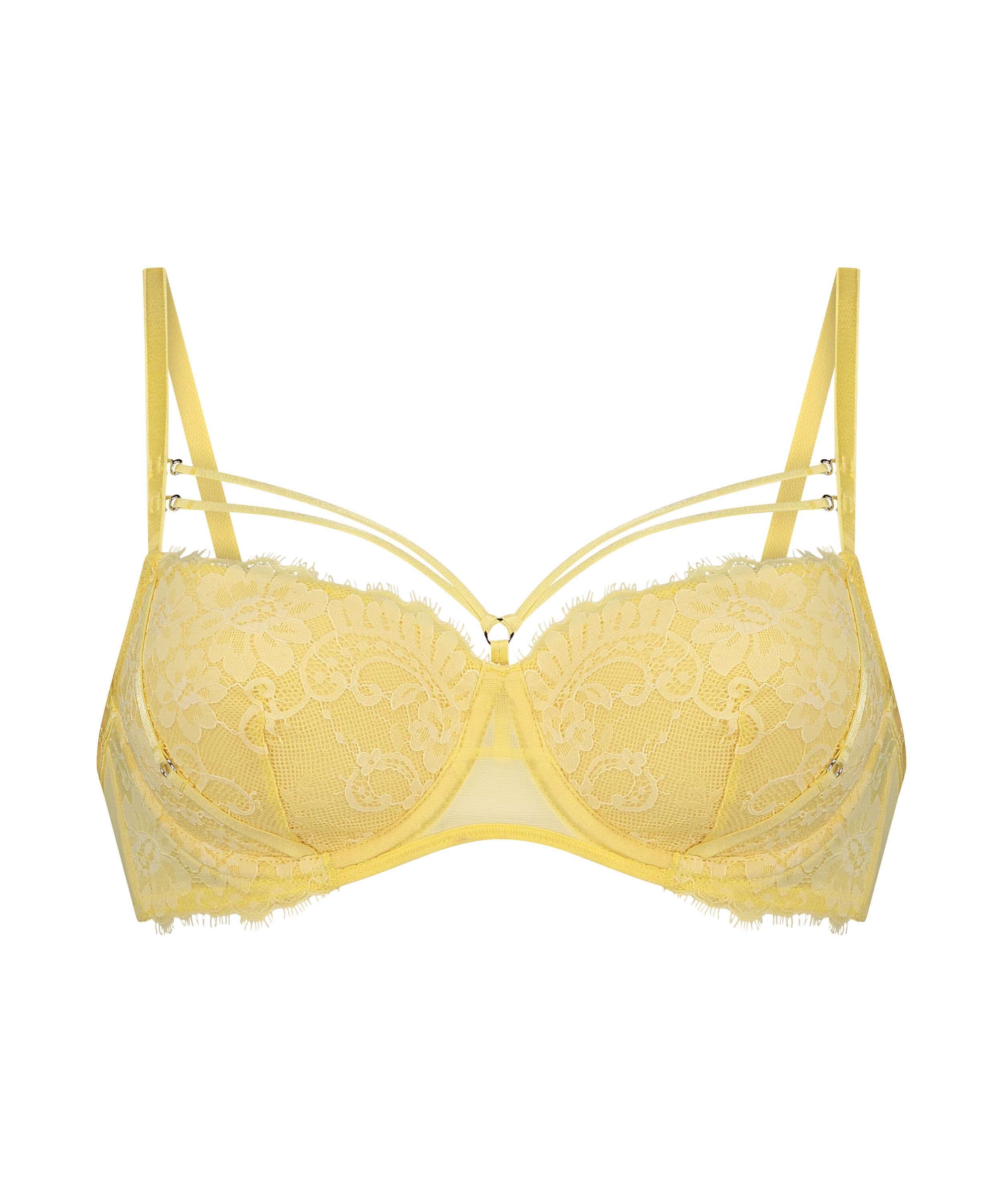 Lidia Padded Underwired Bra, Yellow