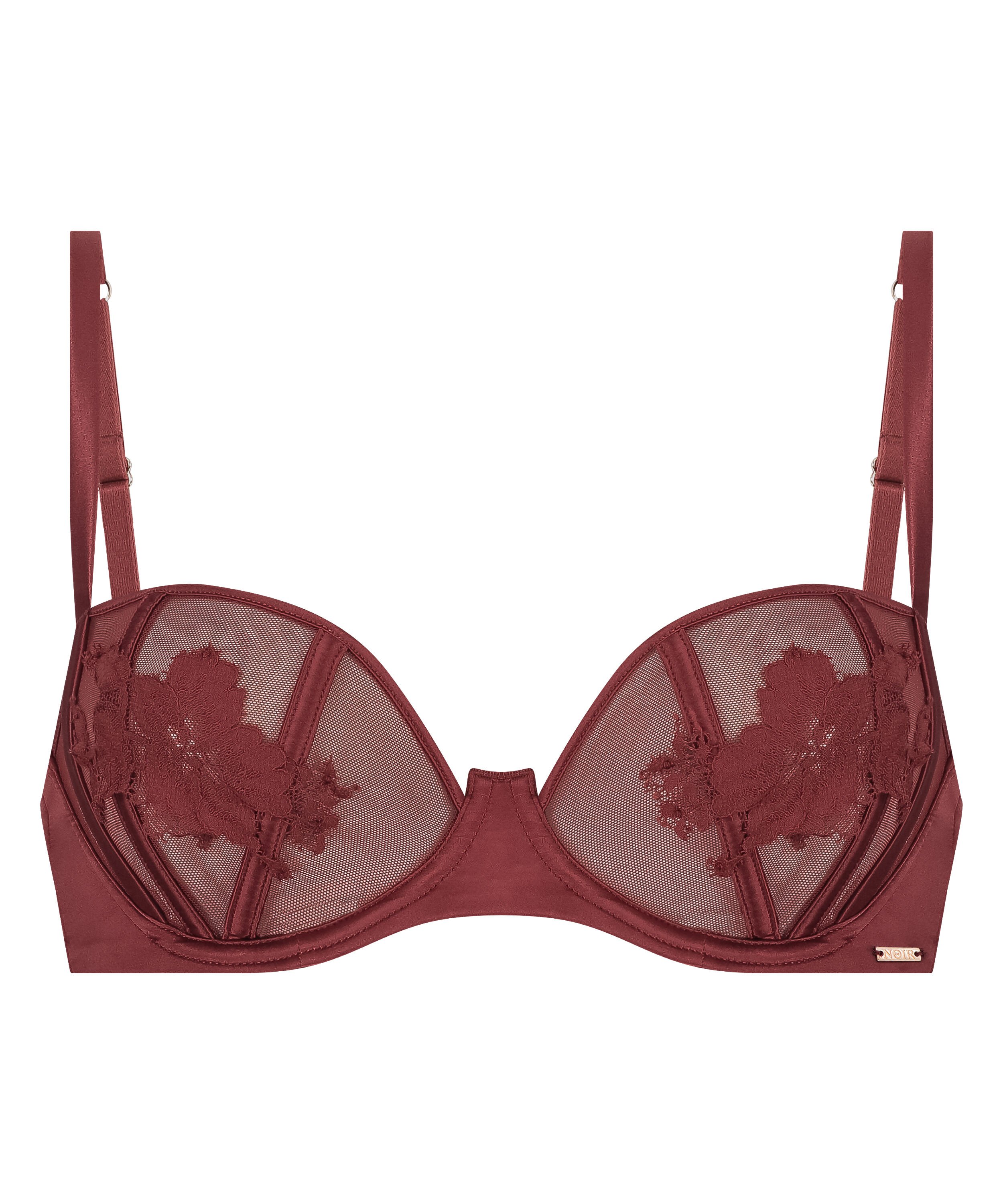 Ember Non-Padded Underwired Bra, Red