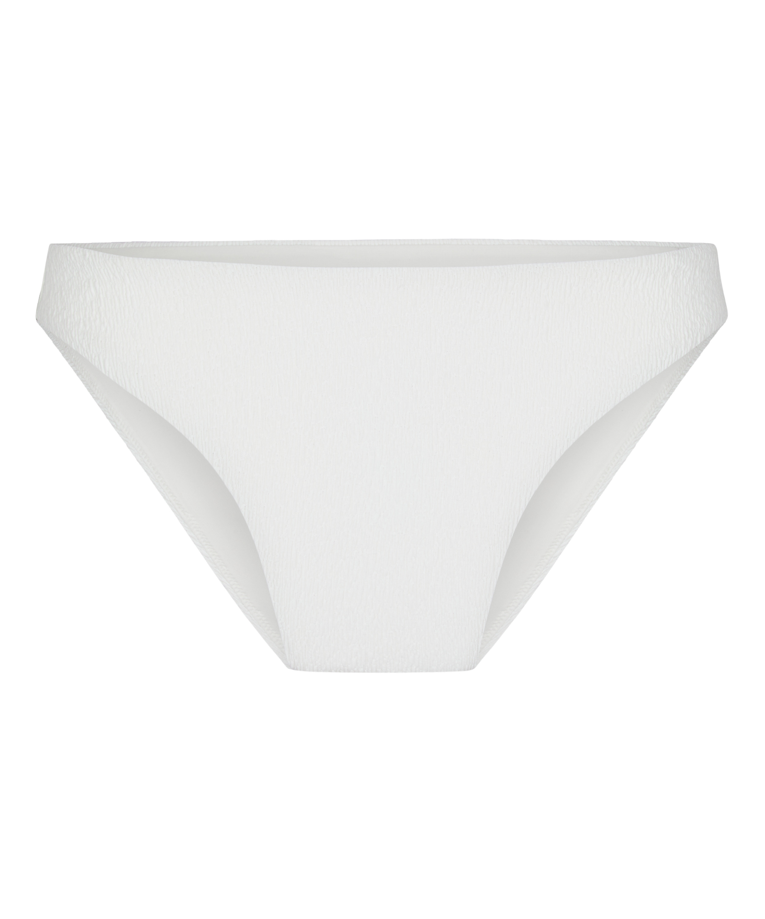 Highleg Bikini Bottom Crinkle, White, main