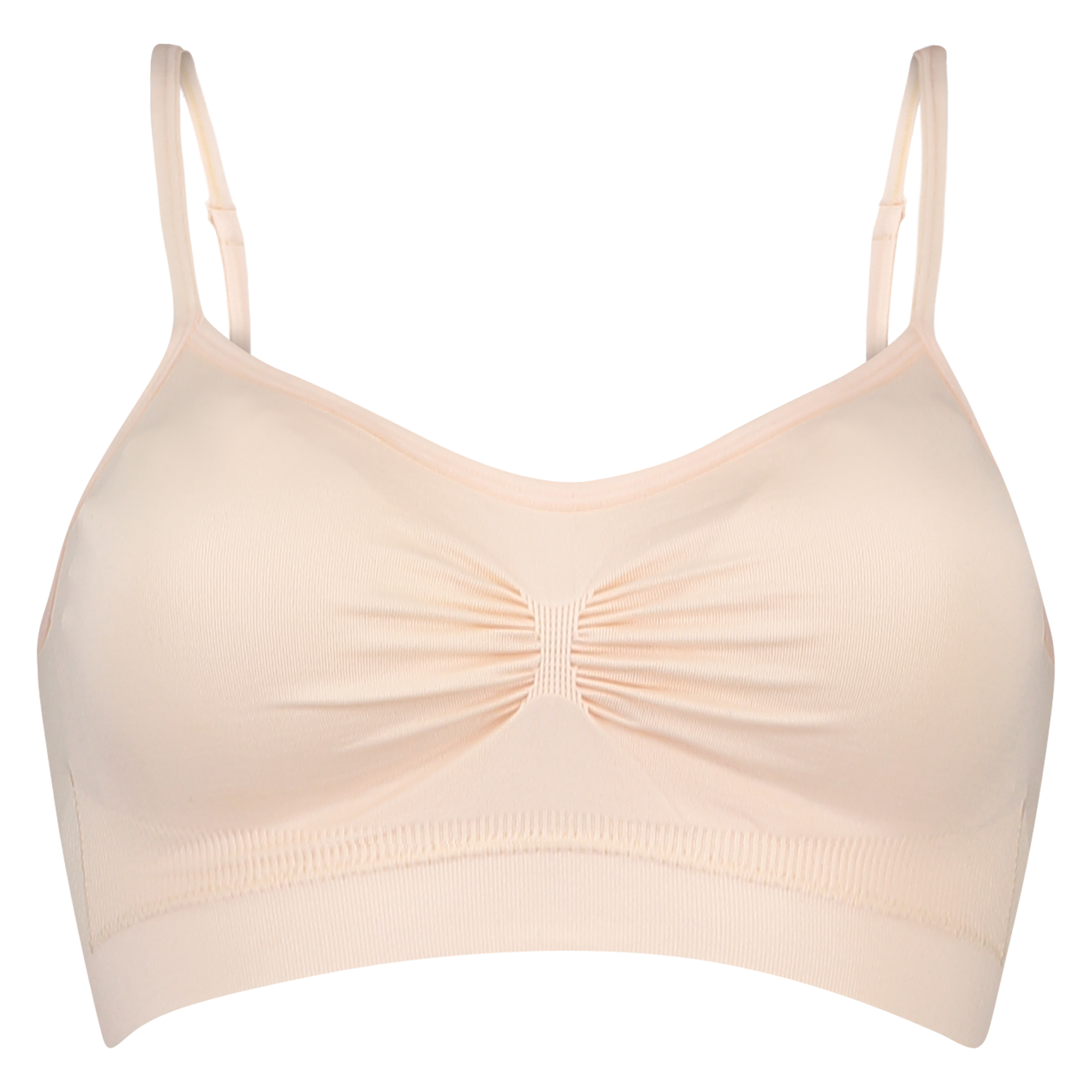 Seamless strappy top, Beige, main