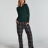 Flannel Pyjama Pants, Green