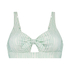 Non-padded bikini top Julia, Green