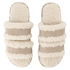 Double Strap Lady Slippers, White