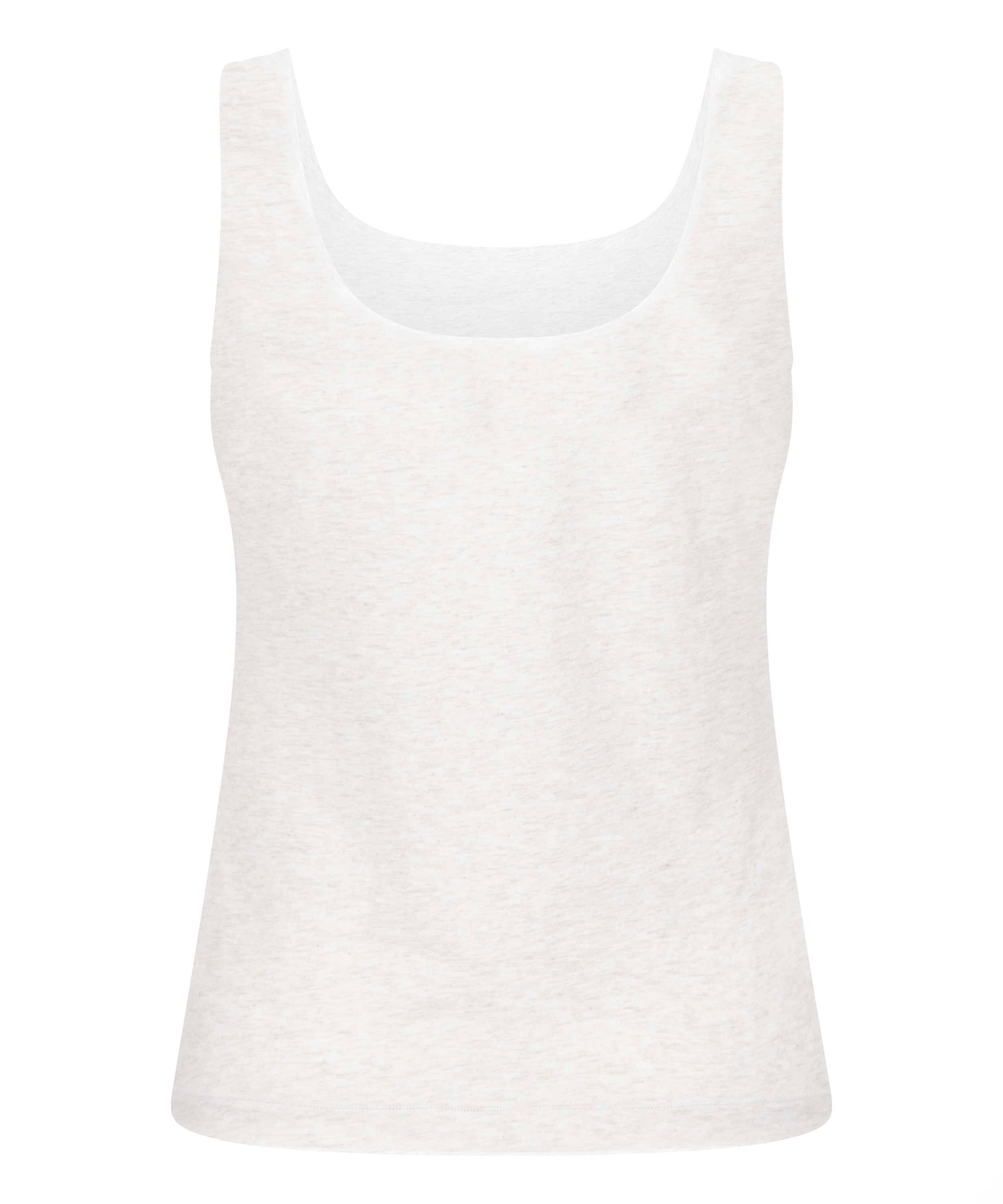 Singlet Tanktop Soft Cotton, Beige, main