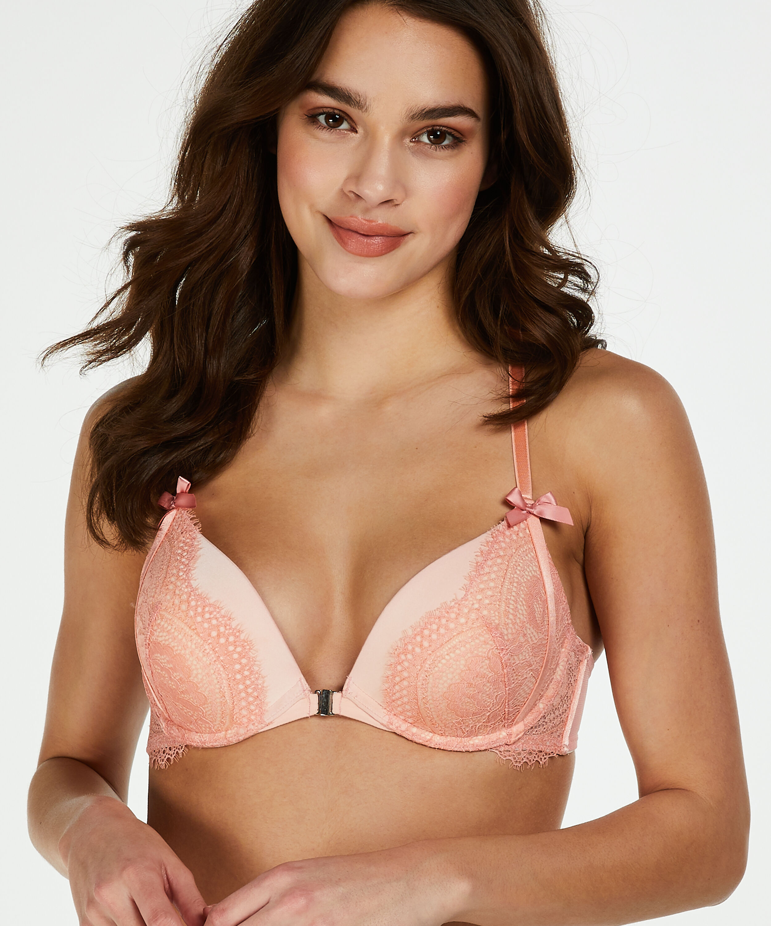 Paris Padded Push-up Underwired Bra, Pink