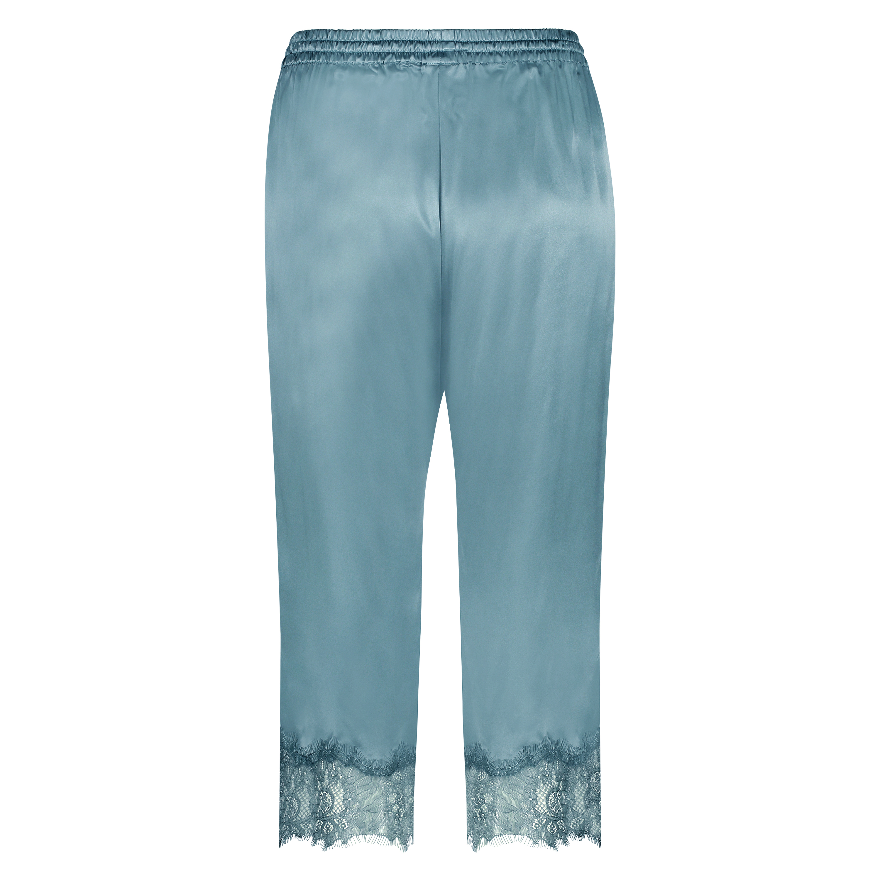 Silk capri pants, Blue, main