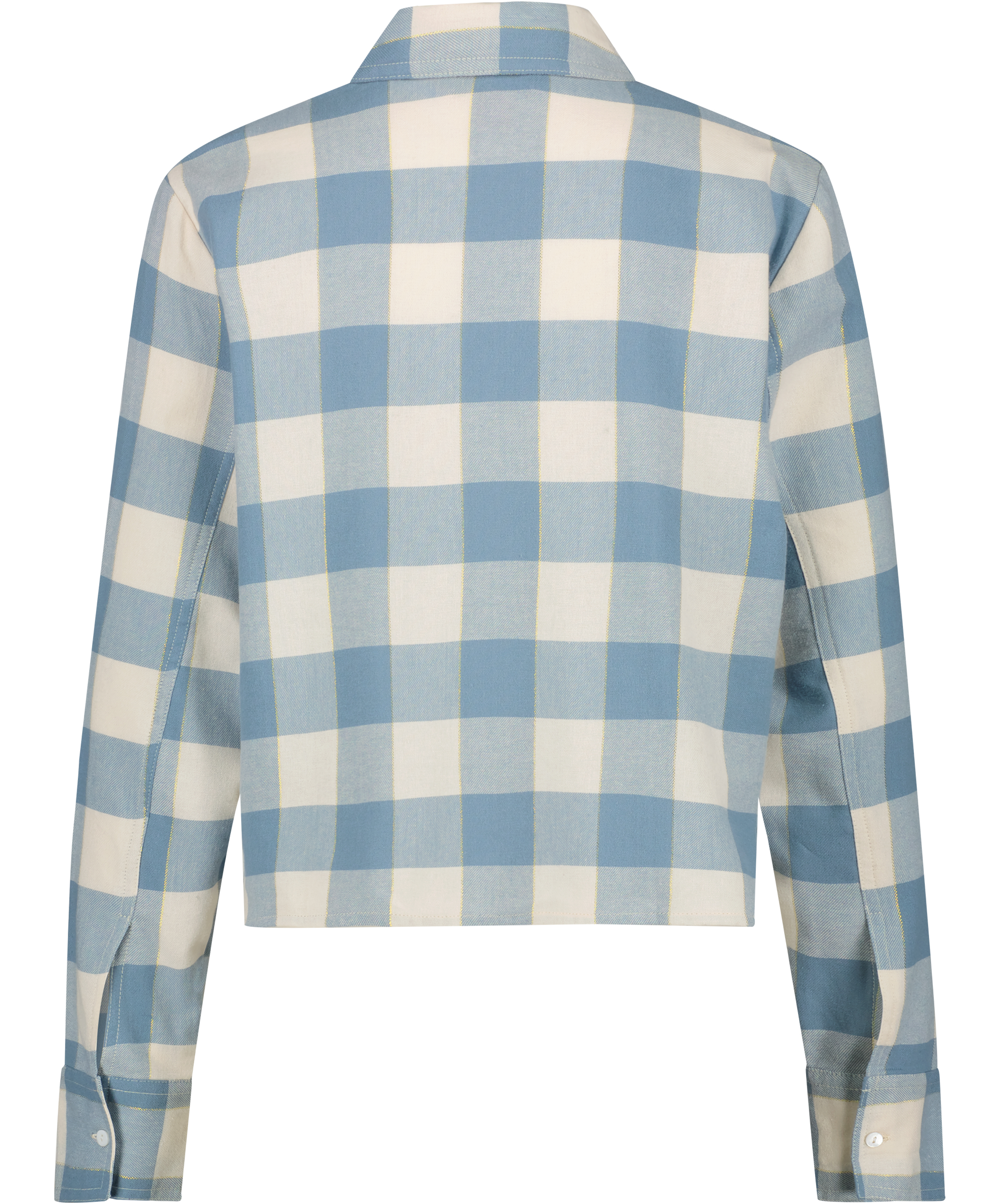 Flannel Pyjama Top, Blue, main