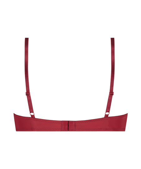 Plunge Padded Underwired Bra, Red