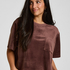 Top Velours Pocket, Green