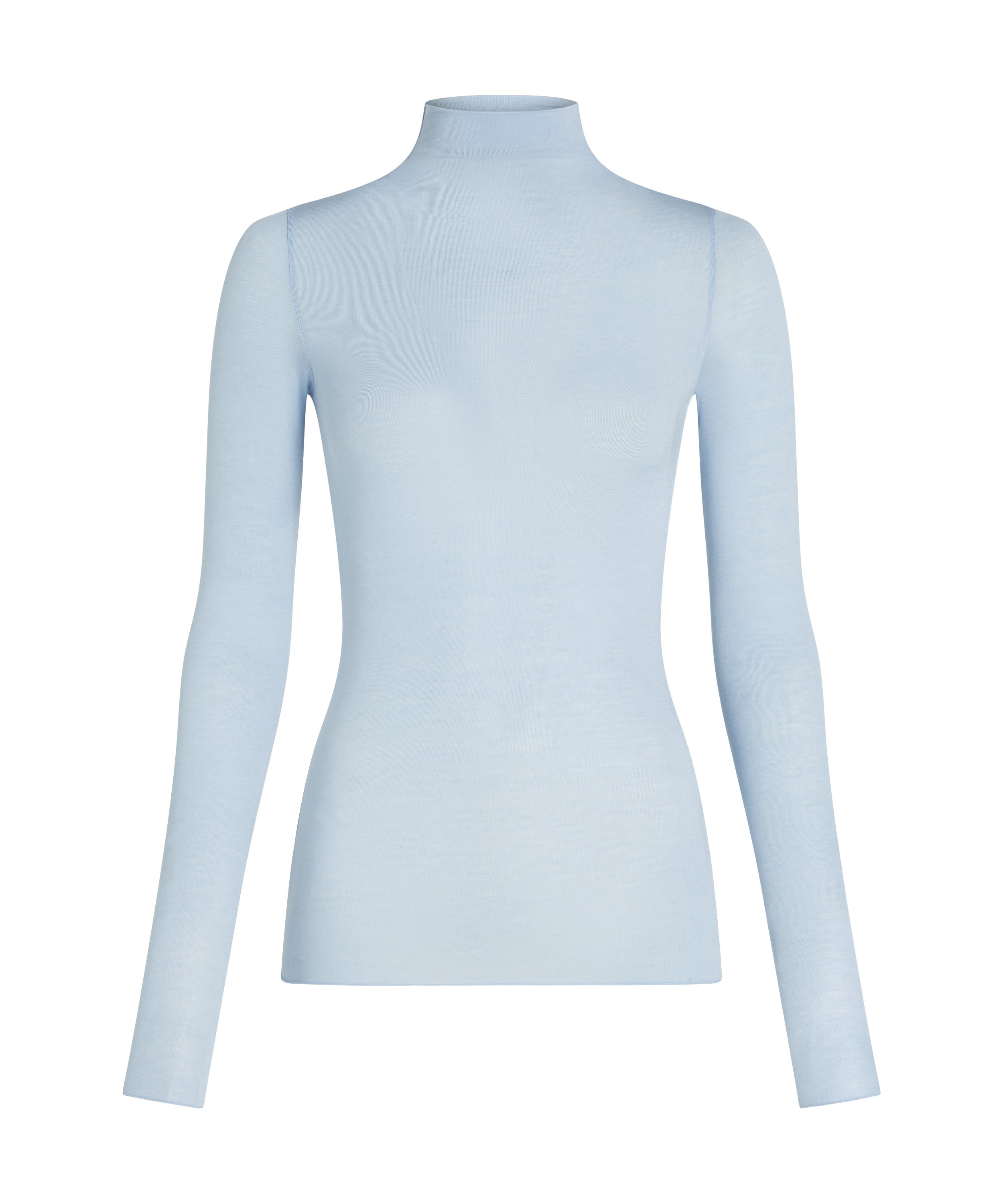 super soft Turtleneck shirt with Cashmere, Blue, main