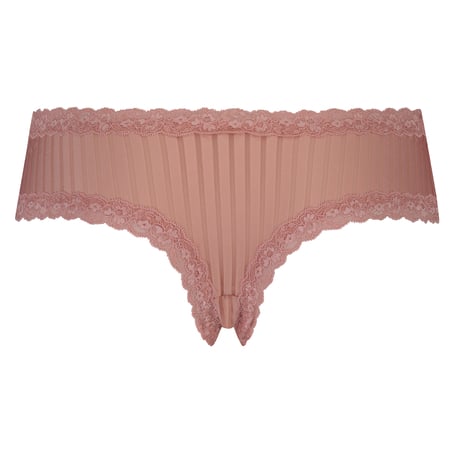 V-shaped Brazilian knickers mesh, Pink