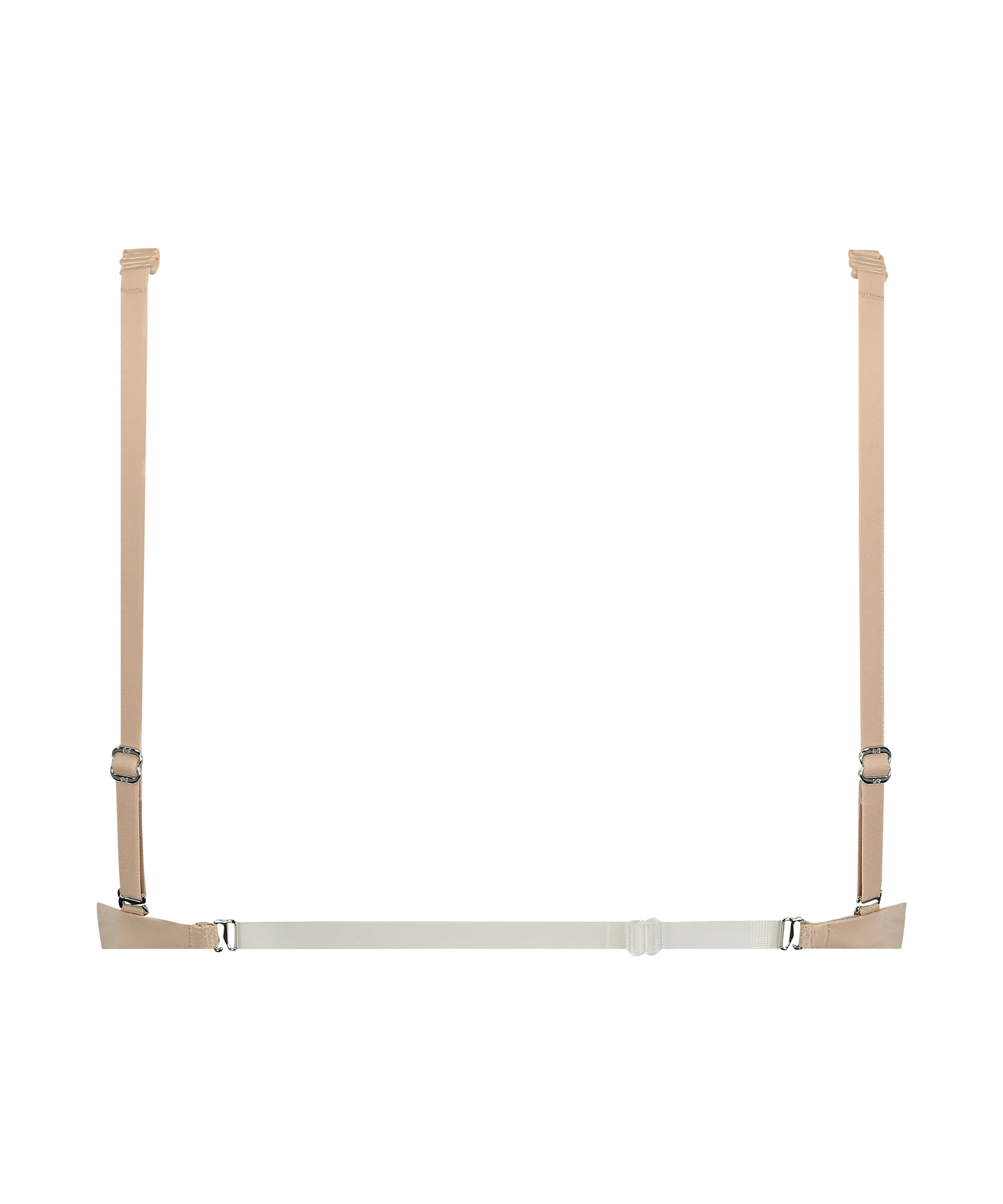 Transparent Back Multiway Padded Underwired Bra, Beige, main
