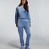 Petite Velours Jogging Bottoms, Blue