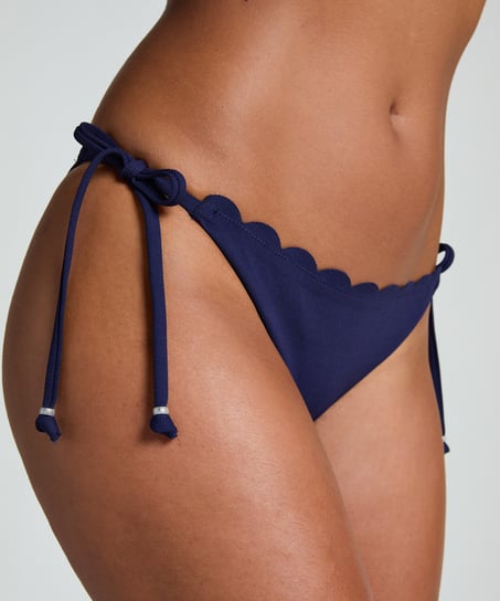 Scallop Bikini Bottoms, Blue