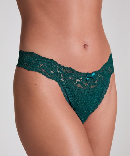 Madison Extra Low Thong, Green