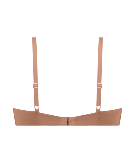 Smooth Padded Underwired Push-Up Bra, Brown