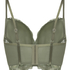 Prina Padded Underwired Longline Bra, Green