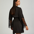 Satin Kimono, Black