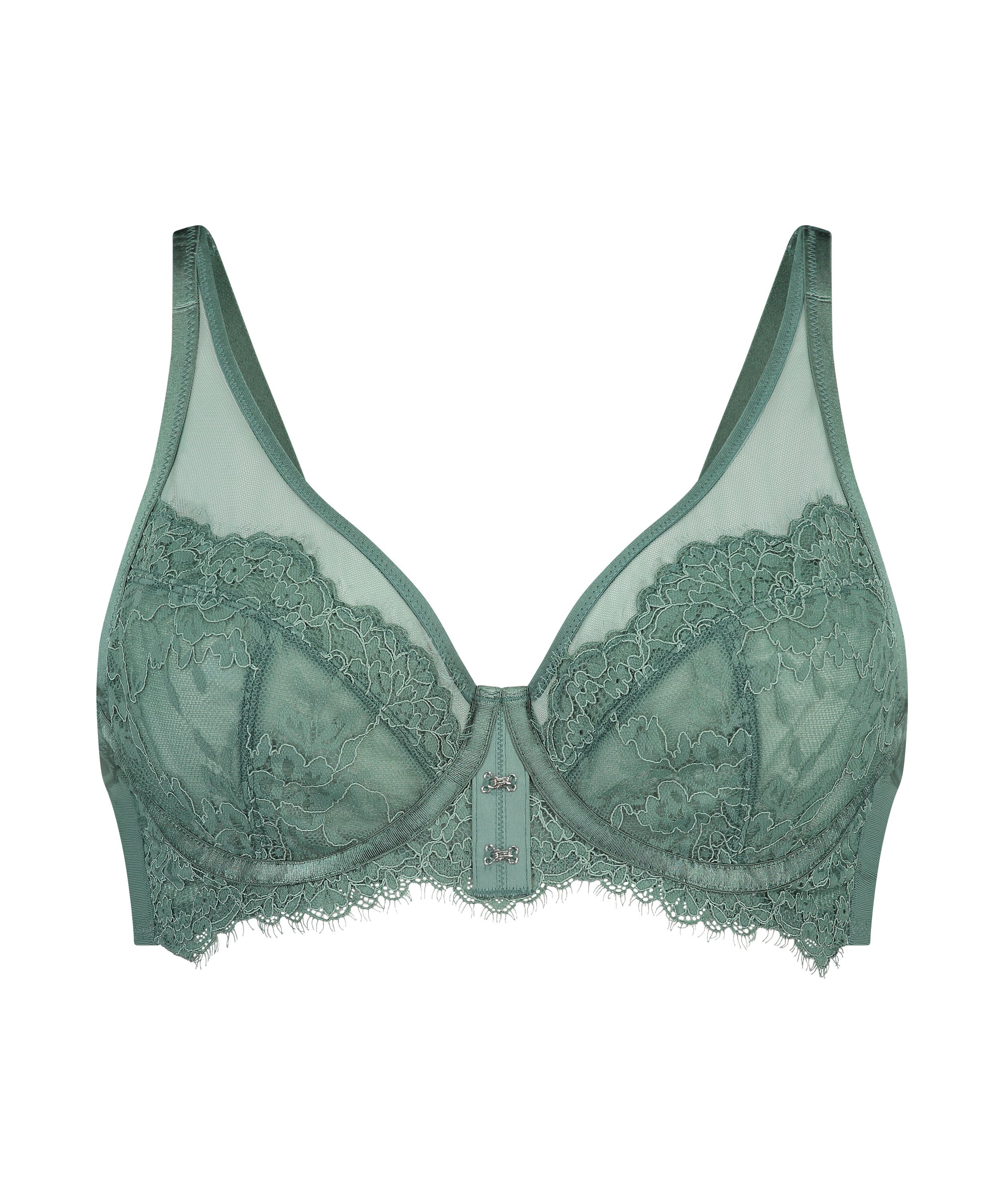 Bella Non-Padded Underwired Bra, Green
