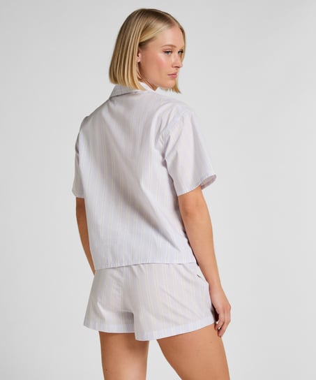 Striped Short Cotton, Purple