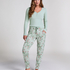 Long-Sleeved Pyjama Top, Green