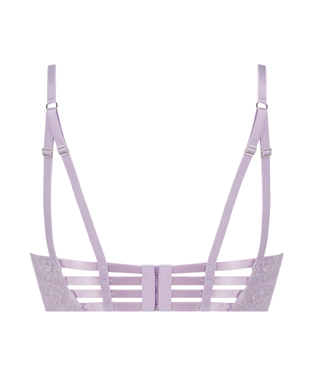Ollie Padded Longline Underwired Bra, Purple