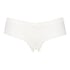 V-shaped Brazilian knickers mesh, White
