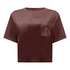 Top Velours Pocket, Brown