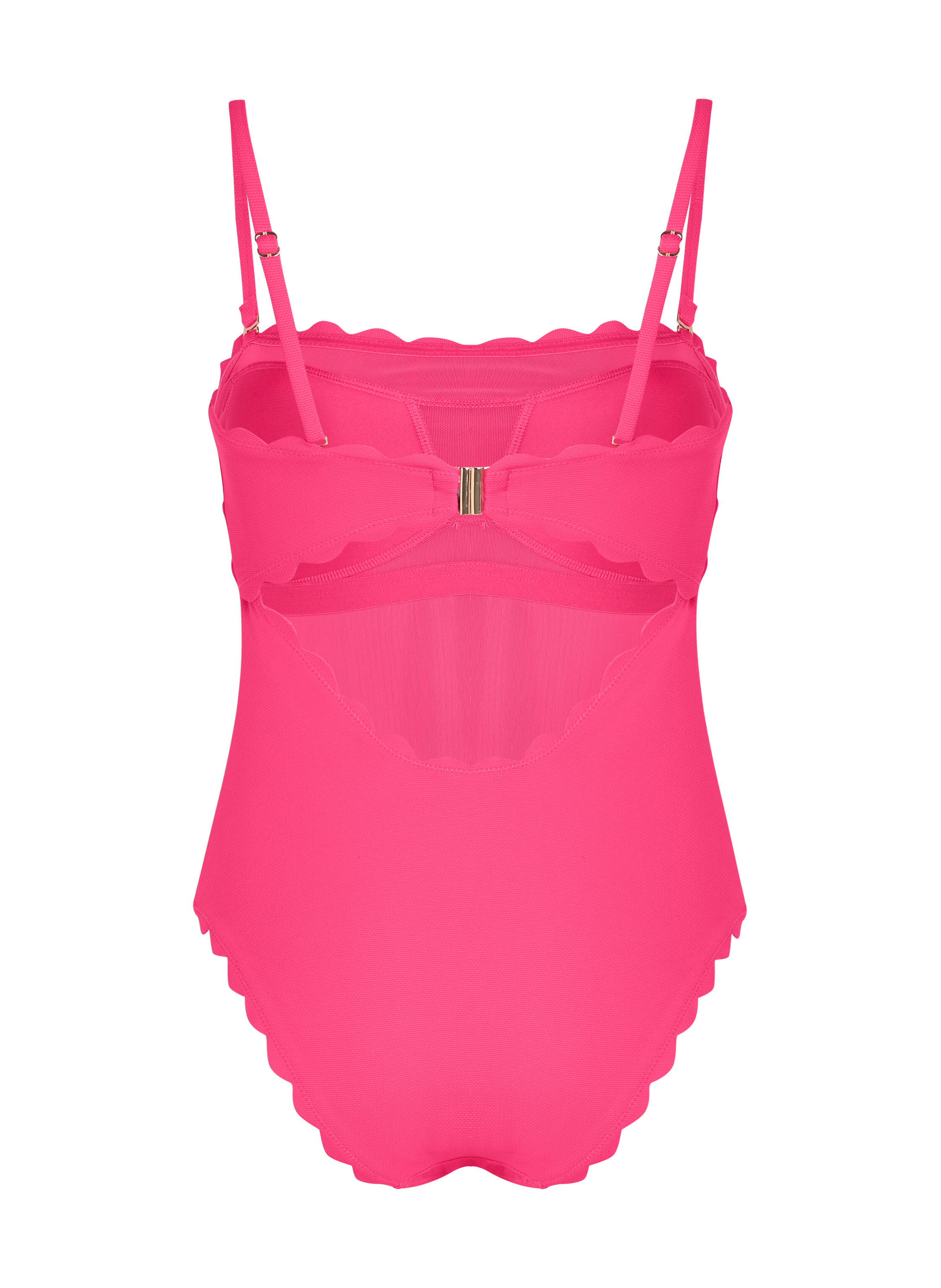 Bandeau Scallop Swimsuit - One-piece swimsuit - Hunkemöller