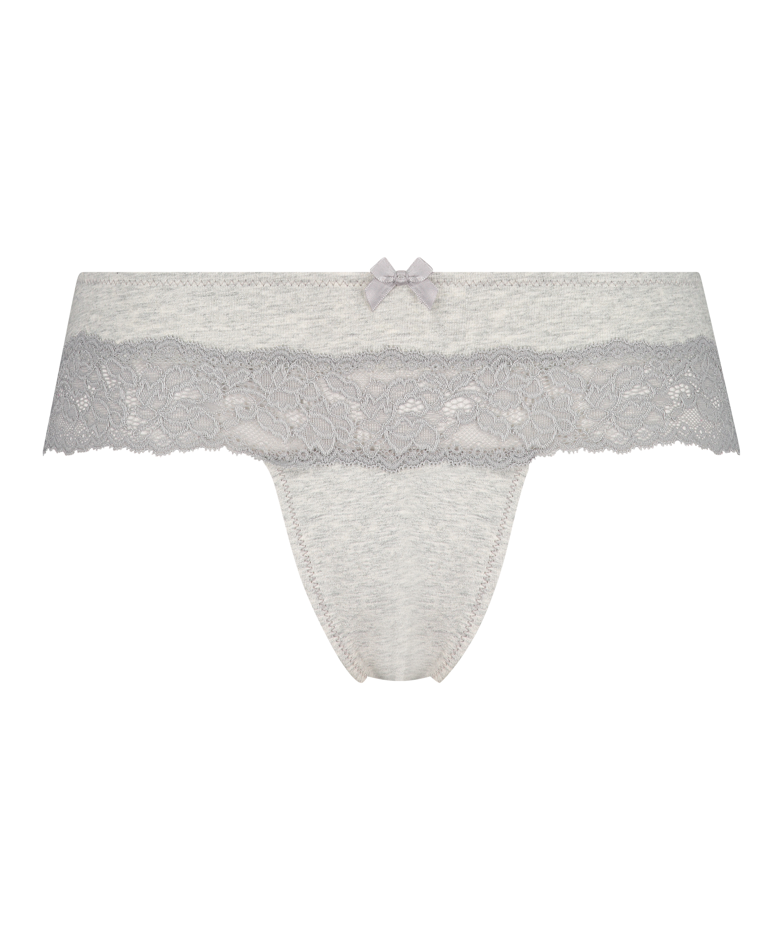 Cotton boxer thong, Gray, main