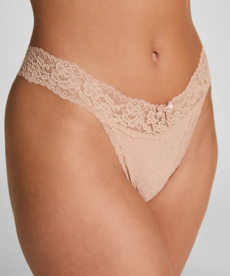 Madison Extra Low Thong, Beige