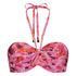 Floral Bikini Top Cup E +, Pink