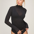 super soft Turtleneck shirt with Cashmere, Black