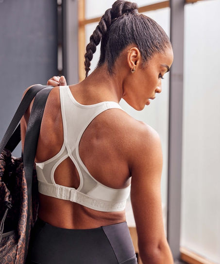 HKMX Sports bra The All Star Level 2, White