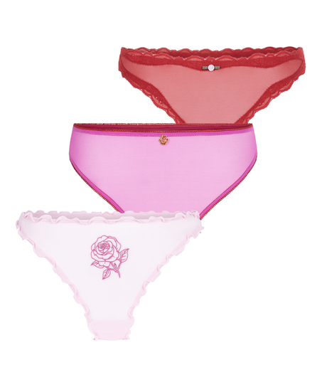 Valentine Thong Giftset, Pink